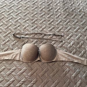 Aerie Sunnis Strapless Bra Size 34A Gray